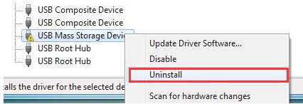 how to install usb mass storage device driver windows xp